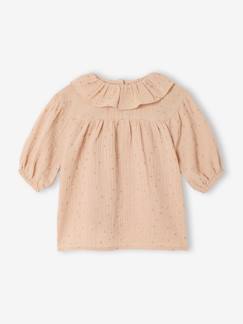 Baby-Kleid, Rock-Baby Kleid aus Musselin mit Sternenmuster