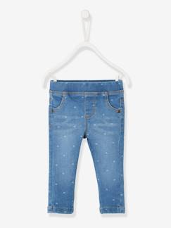 Jeans-Treggings für Baby Mädchen, BEDRUCKT