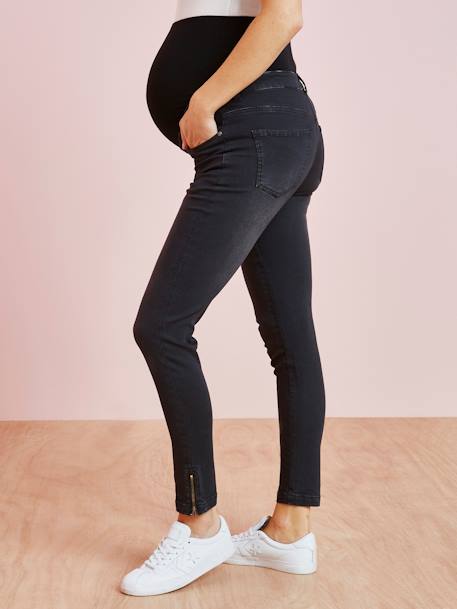 7/8-Jeans für die Schwangerschaft, Slim-Fit schwarz 