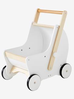 Spielzeug-Erstes Spielzeug-2-in-1 Puppen-Kinderwagen, Holz FSC®