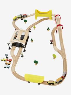 Spielzeug-Fantasiespiele-Konstruktionsspiele-Holzeisenbahn für Kinder, 66 Teile