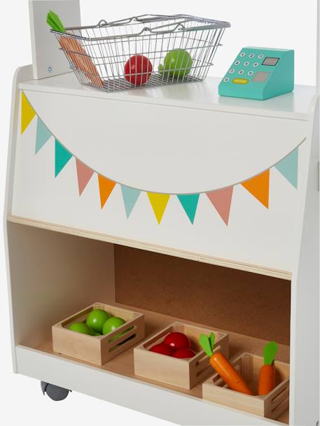 Kinder Kaufladen mit Obst und Gemüse, Holz FSC® mehrfarbig 