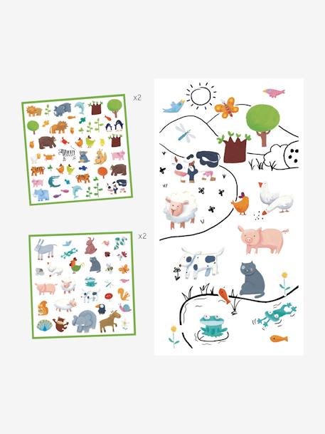 160 stickers animaux DJECO MULTICOLORE 