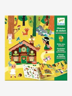 Spielzeug-Kunstaktivität-Klebebilder und Modelieren-DJECO Sticker-Buch „Zauberwald"