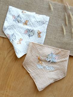 2er-Pack Baby Bandana-Lätzchen aus Baumwoll-Musselin, Tom & Jerry LOONEY TUNES