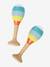 Set 3 instruments en bois certifié FSC® multicolore+vert 