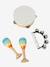 Set 3 instruments en bois certifié FSC® multicolore+vert 
