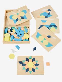 Lernspiele-Spielzeug-Lernspiele-Puzzle-Kinder Geschicklichkeitsspiel Tangram, Holz FSC®