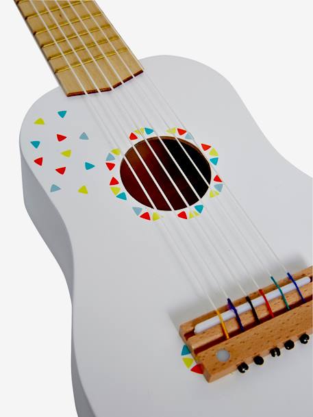 Guitare enfant en bois certifié FSC® - blanc, Jouet