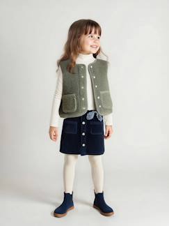 Mädchen-Mantel, Jacke-Mädchen Weste aus Teddyfleece