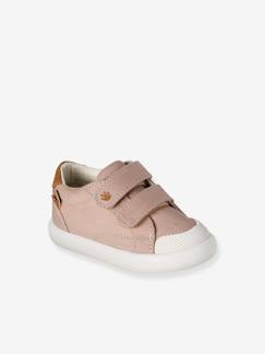 Chaussures-Chaussures bébé 17-26-Marche garçon 19-26-Baskets scratchées bébé garçon en toile