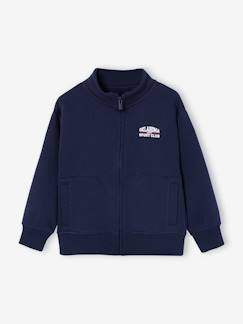 Garçon-Vêtements de sport-Sweat zippé garçon col camionneur