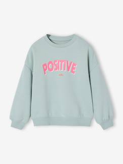 Mädchen-Pullover, Strickjacke, Sweatshirt-Sweatshirt-Sweatshirt mit Message-Print Mädchen
