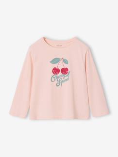 Mädchen-T-Shirt, Unterziehpulli-Mädchen Langarmshirt BASIC mit Recycling-Baumwolle