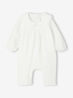Baby-Baby Strampler aus Baumwoll-Musselin