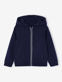 Fille-Pull, gilet, sweat-Sweat zippe fille à capuche