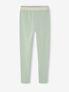 Mädchen-Leggings-Mädchen-Leggings, Bund in Metallic-Optik