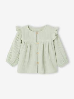Baby-Hemd, Bluse-Mädchen Baby Volant-Bluse