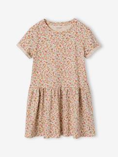 Fille-Robe-Robe imprimée fille manches courtes