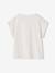 T-Shirt Mädchen Rundhals BASIC mit Recyclingmaterial salbeigrün+wollweiß 