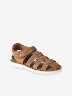 Schuhe-Jungenschuhe 23-38-Klettsandalen aus Leder Kinder
