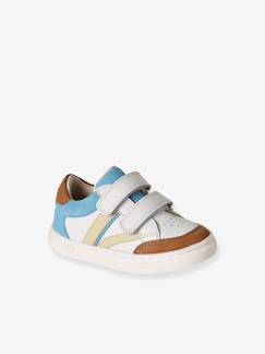 Chaussures-Baskets bébé cuir à scratchs
