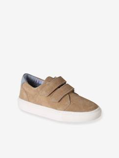 Schuhe-Jungenschuhe 23-38-Jungen Leder-Halbschuhe mit 2 Klettriemchen