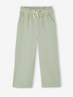 Mädchen-Musselinhose weit Mädchen