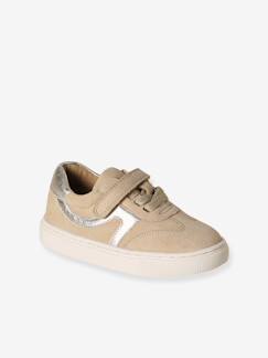Schuhe-Mädchenschuhe 23-38-Sneakers, Tennisschuhe-Ledersneakers Jungen mit elastischer Schnürung