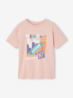 Junge-T-Shirt mit grafischem Print und Recycling-Baumwolle Jungen