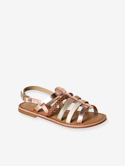 Schuhe-Mädchenschuhe 23-38-Sandalen-Riemchensandalen aus Leder Mädchen