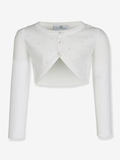 Mädchen-Pullover, Strickjacke, Sweatshirt-Bolero mit Perlen Mädchen Happy Girls