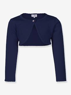 Mädchen-Pullover, Strickjacke, Sweatshirt-Strickjacke-Bolero Mädchen mit Wellsaum Happy Girls