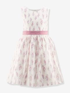 Fille-Robe fleurie avec nœud fille Happy Girls