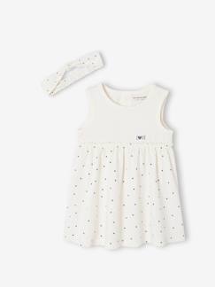 Baby-Kleid, Rock-Kleid mit Haarband für Mädchen Baby