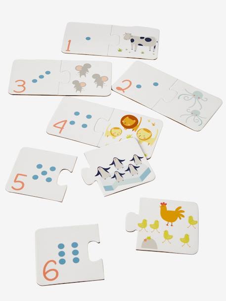 Set mit 7 Gesellschaftsspielen für die Kleinsten - FSC®-Holz mehrfarbig 