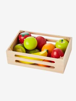Hiver-Jouet-Jeux d'imitation-Cuisines et dinette-Cagette et jeu d'assemblage en bois FSC® ; fruits