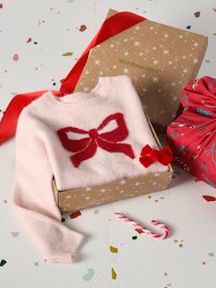Mädchen-Geschenkset für Mädchen mit Jacquard-Pullover und Accessoire