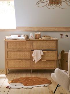 Chambre et rangement-Chambre-Commode double cannage ELLA avec 6 tiroirs, profondeur 42cm