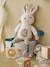 Weiche Baby Activity-Giraffe RETRO FLOWER gelb 