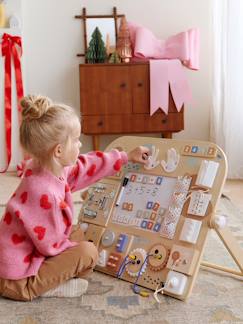 Spielzeug-Lernspiele-Activity-Board aus Holz FSC®