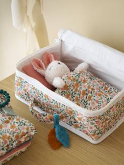 Valisette personnalisable avec peluche RETRO FLOWER