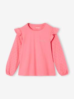 Mädchen-T-Shirt, Unterziehpulli-Mädchen Blusenshirt BASIC