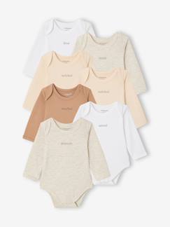 Baby-Body-7er-Pack Langarm-Schlupfbodys Baby, Bio-Baumwolle
