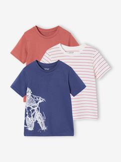 Garçon-T-shirt, polo, sous-pull-Lot 3 T-shirt manches courtes