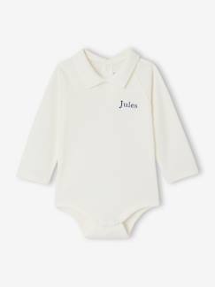 Baby-Bio-Kollektion: Langarmbody Baby Jungen mit Kragen