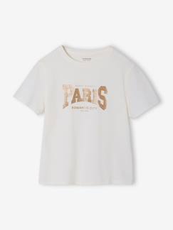 Mädchen-T-Shirt, Unterziehpulli-T-Shirt-T-Shirt Mädchen mit Print BASIC