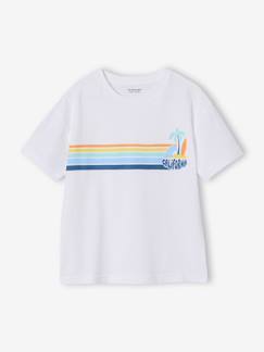 Junge-T-Shirt mit Print CALIFORNIA Jungen, mit Recycling-Baumwolle