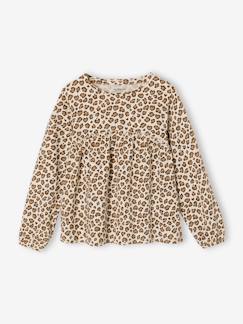 Mädchen-T-Shirt, Unterziehpulli-T-Shirt-Mädchen Blusenshirt mit Print