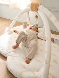 Jouet-Premier âge-Tapis d'éveil avec arches et rebord